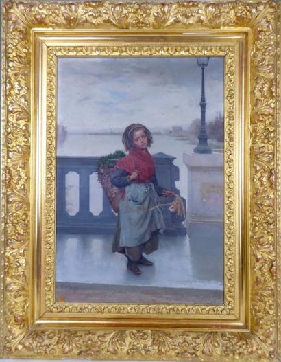 Oreste CORTAZZO (1830/36-c.1912): Jeune fille...