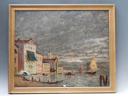 Henry GERARD (1860-1925) : Venise. Huile...