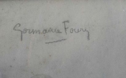 null Germaine FOURY (1902-1981): Femme Malgache. Pastel. Signé en haut à gauche....