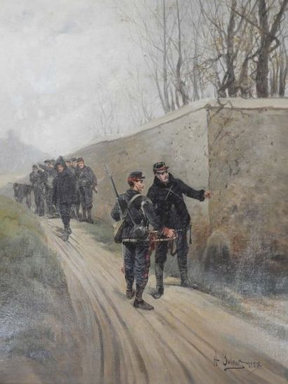 Albert BALMIER (1852-?) : Groupe de soldats....