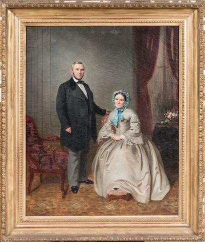 null FINCHI - XIXe siècle

Portrait d'un couple.

Huile sur toile signée et datée...