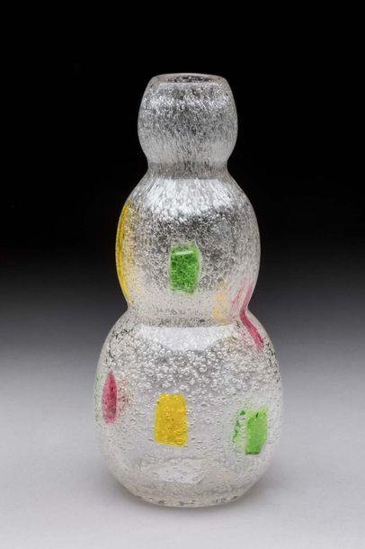null Dino MARTEN (1894-1970) - Murano

Vase en verre soufflé et bullé de forme annelée...