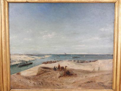 null Edouard RIOU (1833-1900)

Inauguration du canal de Suez. 

Huile sur panneau....