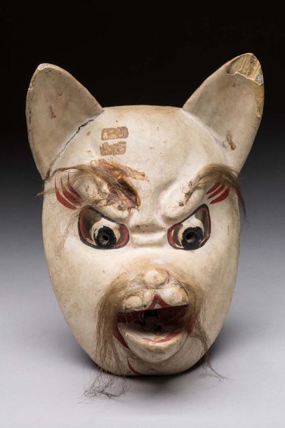 null JAPON - Période Edo (1603-1868)

Masque de Nô représentant " Kitsune" en bois...