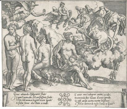 Bernardo Daddi detto Maestro Del Dado (1512- Roma, 1570), Giove e Ganimede The test,... Gazette Drouot