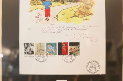 HERGÉ, REMI Georges dit (1907-1983) [d'après] "Tintin et la Lune", 2004, suite de...