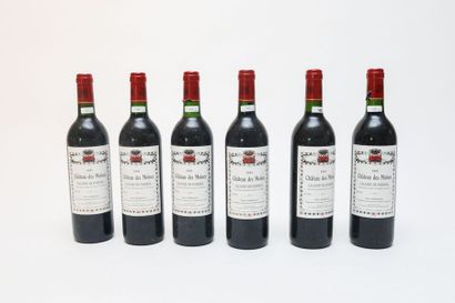 BORDEAUX (LALANDE-DE-POMEROL) Rouge, Château des Moines 1993, six bouteilles [bas-goulot,...
