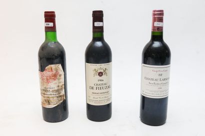 BORDEAUX Rouge, trois bouteilles :

- (SAINT-GEORGES-SAINT-ÉMILION), Château Haut-Saint-Georges...