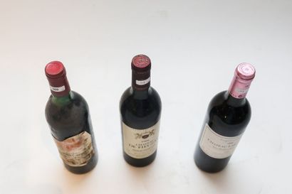 BORDEAUX Rouge, trois bouteilles :

- (SAINT-GEORGES-SAINT-ÉMILION), Château Haut-Saint-Georges...