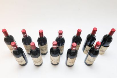 BORDEAUX (MÉDOC) Rouge, Château Lacombe-Noaillac, cru bourgeois 1985, douze bouteilles...