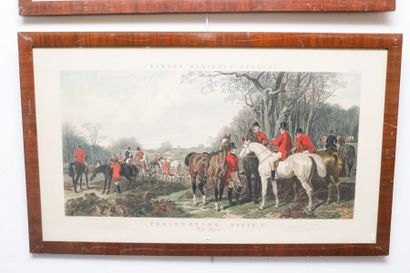 HERRING John Frederick I (1795-1865) [d'après] "Fox-Hunting - Plate 1 (The Meet),...