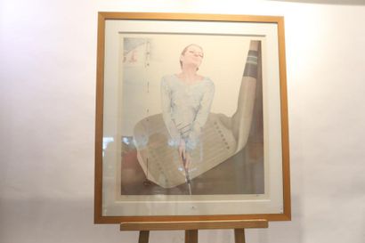 MARA Pol (1920-1998) "Golfeuse", XXe, lithographie polychrome, signée en bas à droite...