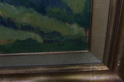 CANNEEL Marcel (1894-1953) "Paysage arboré", [19]50, huile sur toile, signée et datée...