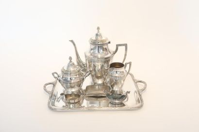 Service à thé de style Louis XVI, XXe, métal...