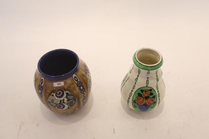 BOCH FRÈRES - KERAMIS / CATTEAU Charles (1880-1966) Vase ovoïde d'époque Art déco...