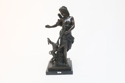 FRÉMIN René (1672-1744) [d'après] "Compagne de Diane" (Louvre), fin XIXe, épreuve...