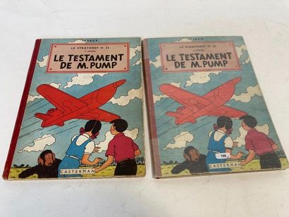 HERGÉ, REMI Georges dit (1907-1983) "Les Aventures de Jo, Zette et Jocko - Le Testament...