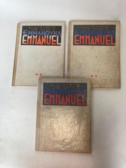 BALTHASAR Henri et JIJÉ, GILLAIN Joseph dit (1914-1980) "Emmanuel, t. 1 & 2", Dupuis,...