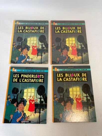 HERGÉ, REMI Georges dit (1907-1983) "Les Aventures de Tintin - Les Bijoux de la Castafiore",...