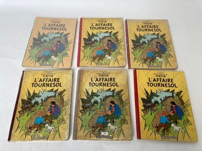 HERGÉ, REMI Georges dit (1907-1983) "Les Aventures de Tintin - L'Affaire Tournesol",...