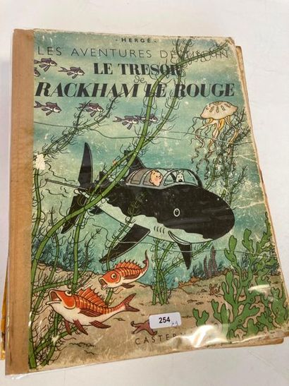 HERGÉ, REMI Georges dit (1907-1983) "Les Aventures de Tintin - Le Trésor de Rackham...