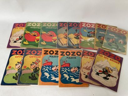 Franchi "Zozo 1-", Touret, 1938-, quatorze albums (certains en double ou en triple)...