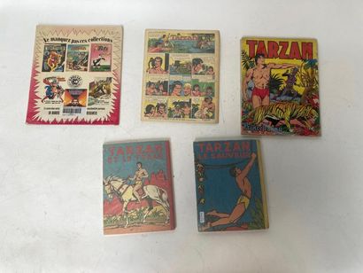 BURROUGHS Edgar Rice (1875-1950) "Tarzan", cinq albums :

- HOGARTH Burne (1911-1996),...