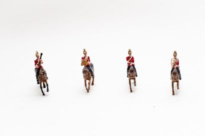WALES "Band of the Queen's Bays - 1900", set de soldats en plomb, avec boîte d'origine,...