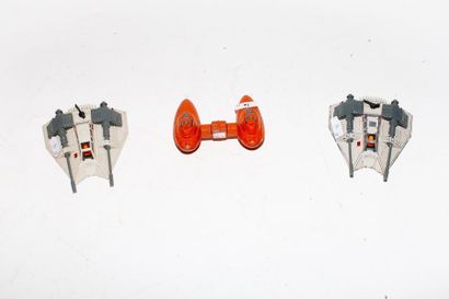 KENNER / LUCASFILM Trois vaisseaux Star Wars (dont une paire) [légères altératio...