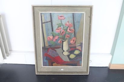 COCAGNE Paul (1907-1984) "Nature morte", mi-XXe, huile sur panneau, signée en bas...