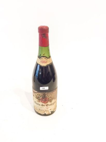 BOURGOGNE (NUITS-SAINT-GEORGES) Rouge, Paulin-Arnaud 1961, une bouteille [étiquette...