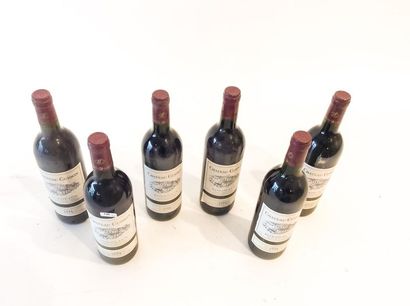 BORDEAUX Rouge, Château Guibon 1994, six bouteilles [légères altérations aux éti...