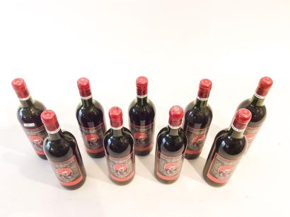 BORDEAUX (SAINT-ÉMILION-GRAND-CRU) Red, Chateau Martinet 1989, nine bottles [half...