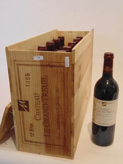 BORDEAUX (SAINT-ÉMILION-GRAND-CRU) Rouge, Château Grand-Treuil 1995, onze bouteilles...
