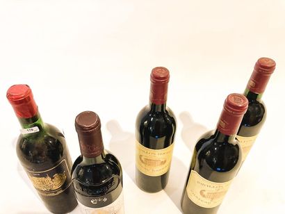 BORDEAUX (MARGAUX) Rouge, cinq bouteilles :

- Château Palmer, 3e grand cru classé...