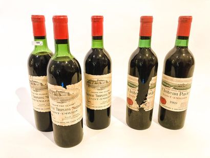 BORDEAUX (SAINT-ÉMILION-GRAND-CRU) Red, five bottles:

- Château Troplong-Mondot,...