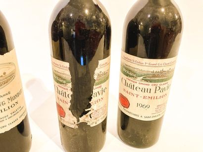 BORDEAUX (SAINT-ÉMILION-GRAND-CRU) Rouge, cinq bouteilles :

- Château Troplong-Mondot,...