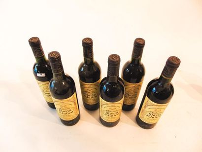 BORDEAUX (SAINT-JULIEN) Rouge, Château Gloria 1988, six bouteilles [bas-goulot].