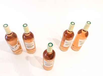PROVENCE (CÔTEAUX-D'AIX) Rosé, Château Saint-Hippolyte 2012, cinq bouteilles [étiquettes...