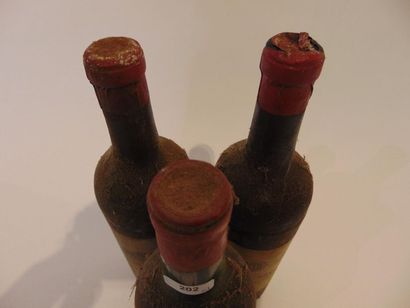 BORDEAUX Red, three bottles:

- Château de Gaussens 1971, one bottle [upper-shoulder,...
