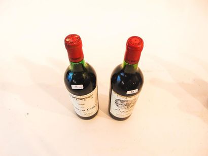 BORDEAUX Rouge, Baron Philippe de Rothschild, deux bouteilles :

- Bouquetin 1978,...