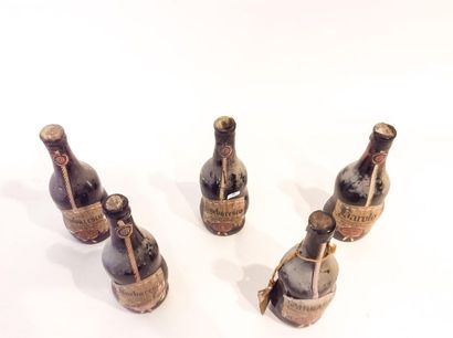 null Red, Barbaresco 1971, five bottles [label alterations and damaged caps].