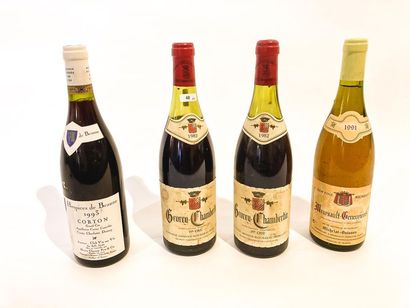 BOURGOGNE Red and white, four bottles:

- (GEVREY-CHAMBERTIN), red, Domaine Armand...