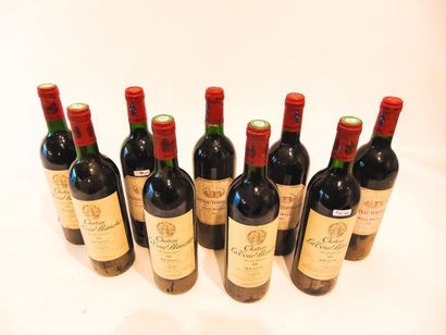 BORDEAUX Rouge, neuf bouteilles :

- (HAUT-MÉDOC), Château Verdignan, cru bourgeois...
