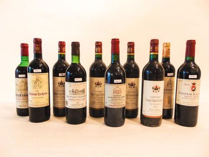 BORDEAUX Red, ten bottles: 

- (SAINT-JULIEN), Château Terrey-Gros Cailloux, cru...