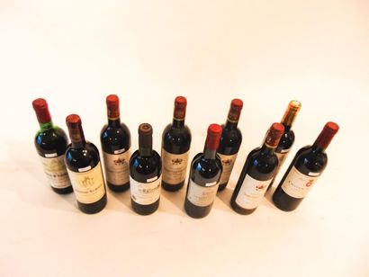 BORDEAUX Red, ten bottles: 

- (SAINT-JULIEN), Château Terrey-Gros Cailloux, cru...