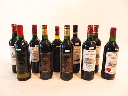 BORDEAUX Rouge, sept bouteilles :

- (HAUT-MÉDOC), Château Larose-Trintaudon, cru...