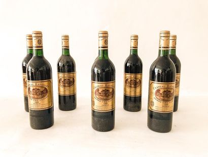 BORDEAUX (PAUILLAC) Rouge, Château Batailley, 5e grand cru classé 1988, huit bouteilles...