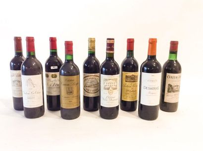 BORDEAUX Rouge, neuf bouteilles :

- (CANON-FRONSAC), Château Junayme 1970, une bouteille...