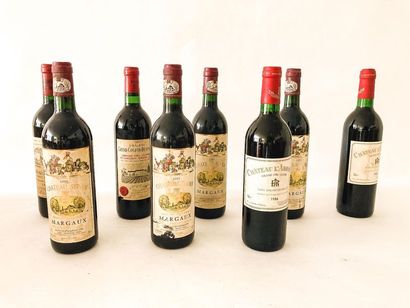 BORDEAUX Red, eight bottles:

- (MARGAUX), Chateau Siran 1983, four bottles [mid-lower...